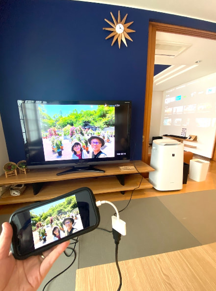 スマホでミラーリング